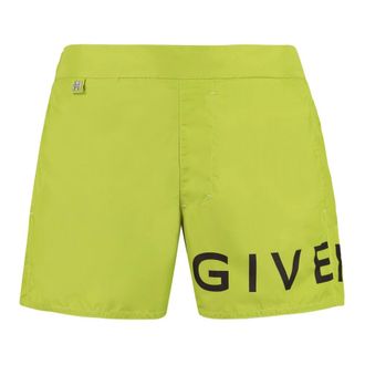 Givenchy Badmode, Heren, Groen, XL, Nylon, Nylon Zwemshorts