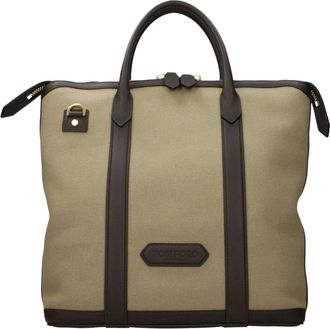 Tom Ford Tote Bags - unisex - Tassen - Beige - Maat: ONE Size Zijde