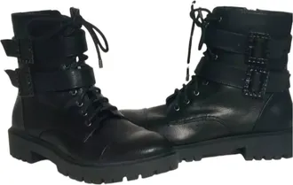 Jessica Simpson Womens Kerina Combat Boots In Black Narnia