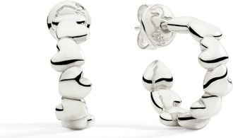 Dodo ORECCHINI HOOP CUORE ARGENTO