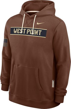 Nike Army 2026 Military Appreciation Nike Mens Dri-FIT College Long-Sleeve Hooded Top in Brown | IV9817-255