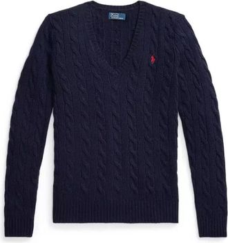 Polo Ralph Lauren Vesta - Dames - V-hals truien - Blauw - M - Truien & Vesten