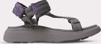 Lamofootwear Womens Solstice Hook & Loop Sandal In Charcoal