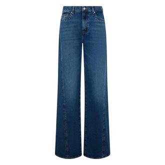 7 For All Mankind Wide Jeans, female, Blue, Size: W24 Twisted Lotta Wide Leg Jeans