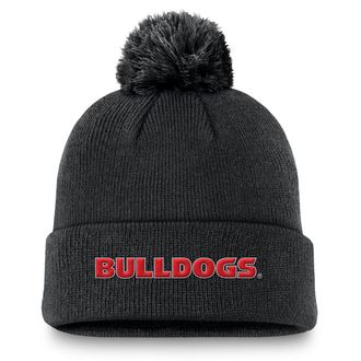 Nike Georgia Peak Nike Mens College Cuffed Beanie in Black | NC1600ANGB-V72