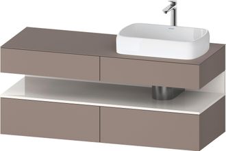 Duravit Qatego Meuble Sous-lavabo En Console, 2 Tiroirs, 2 - Duravit
