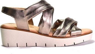 Cordani Womens Margo Criss Cross Sling Back Sandals In Bronze