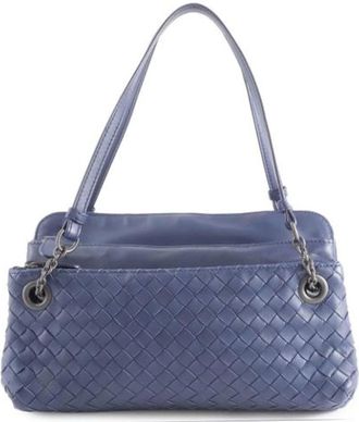 Bottega Veneta Pre-owned Shoulder Bags, female, Blue, Size: ONE SIZE Pre-owned Shoulder Bag