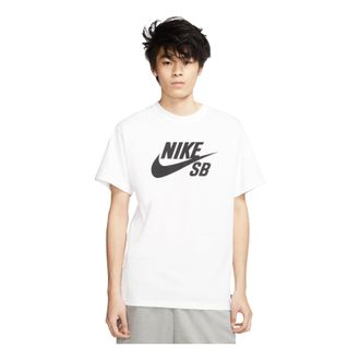 Nike SB Skateboard Big Logo Skateboard Short Sleeve White CV7540-100