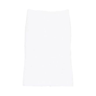 Shushu/Tong Crinkled High-waist Midi Skirt - female - SHUSHU/TONG - Midi Skirts - White - 2XS - Skirts