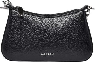 Alexander McQueen Tassen, Dames, Zwart, ONE Size, Leer, Schoudertas
