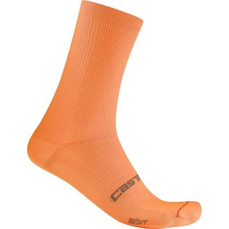 Castelli Mens Espresso 18 Sock, Moisture Wicking Performance Cycling Apparel Sock for Road & Gravel Biking