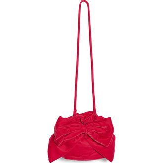 Free People Belle Velvet Bow Bag in Pink at Nordstrom