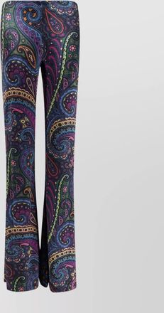 Etro printed flared trousers