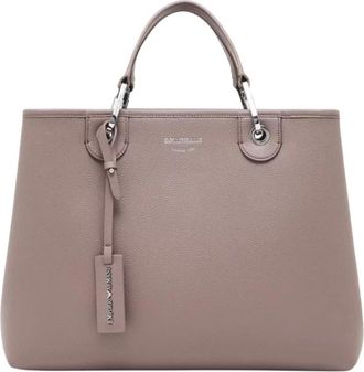 Emporio Armani Stijlvolle tassen met logoprint - Dames - Handtassen - Bruin - ONE Size - Tassen