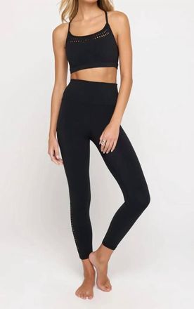 Spiritual Gangster Ada Crochet High Waist Leggings In Black