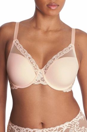 Natori Feathers Full Figure Contour Underwire Bra In Seashell