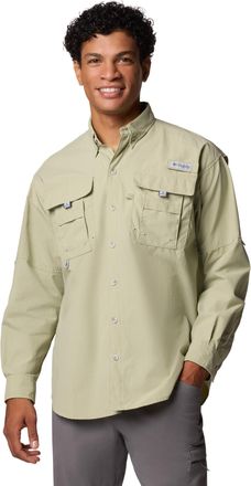Columbia Mens PFG Bahama II Long Sleeve Fishing Shirt, Smokey Sage, X-Large