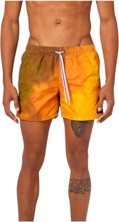 Sundek Heren Zwembroek - Heren - Strandmode - Oranje - S - Badmode