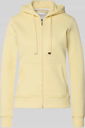Christian Berg Sweatjacke mit Rei&szlig;verschluss in Hellgelb, Gr&ouml;&szlig;e XXL