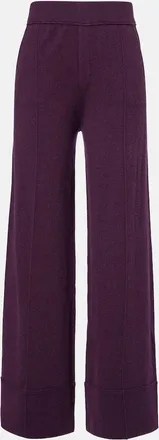Jardin Des Orangers Wool and cashmere wide-leg pants