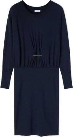 Motivi Abito in Maglia Drappeggiato - - Dresses - Donna - Blu - M