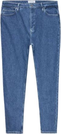 Calvin Klein High Rise Tapered Jeans - Dames - Slim Fit Jeans - Blauw - W26 - Katoen - Jeans
