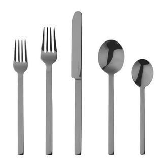 Mepra Stile By Pininfarina Flatware Set - 20 Pieces in Black Gold at Nordstrom