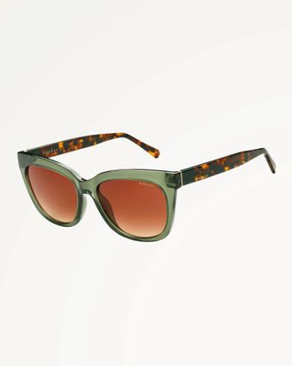 Radley London Crystal Green Oversized Cat Eye Sunglasses Greenwich SS26 Radley London