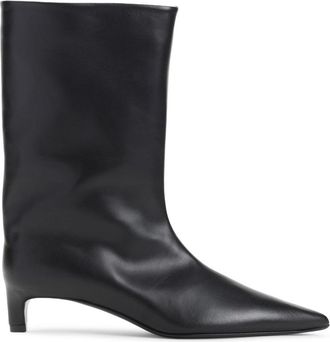 Jil Sander Black Calf Leather High Boot