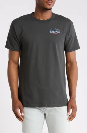 Brixton Bulldogger Graphic T-Shirt in Vintage Black at Nordstrom, Size Xx-Large