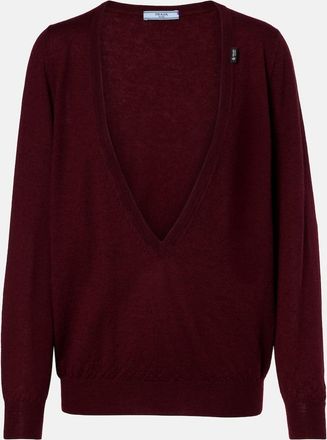 Prada Pullover in cashmere con scollo a V