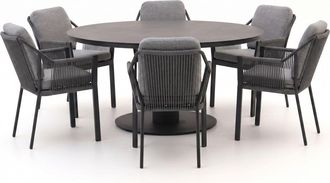 Tierra Outdoor Liv/La Fonte &oslash;150cm dining tuinset 7-delig