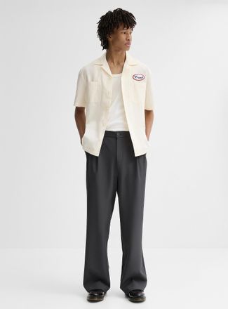 Djab Mens Loose pleated dressy pant Dalston fit - Wide pleated