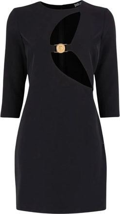 Just Cavalli Kleedjes, Dames, Zwart, L, Jurk met korte mouwen