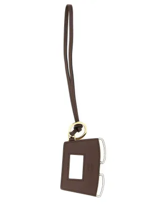 Miu Miu Womens Multicolor Leather Keyring Corda Agnello Portachiavi Keychains