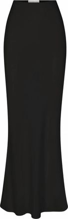 Anemos Womens Bias Cut Maxi Skirt In Black