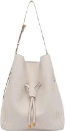 Gianni Chiarini Sienna Bucket Bag - Dames - Schoudertassen - Beige - ONE Size - Leer - Tassen