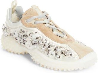 Miu Miu Trail Grip Embellished Sneaker in Avorio at Nordstrom, Size 39