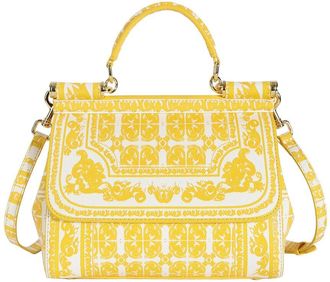 Tiffany & Fred Saffiano Painted Leather Top-Handle Satchel