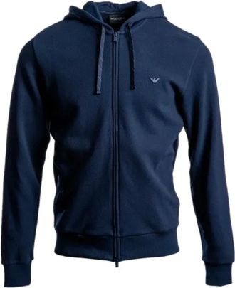 Emporio Armani Loungewear GA Sweat - Heren - Vesten met rits - Blauw - M - Hoodies & sweatvesten