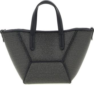 Brunello Cucinelli Black BC Duo Mini Tote