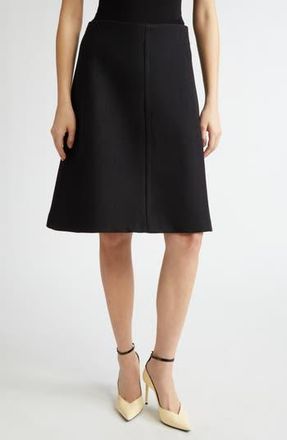 Bite Studios A-Line Organic Wool Skirt in Black at Nordstrom Rack, Size 6 Us / 38 Eu
