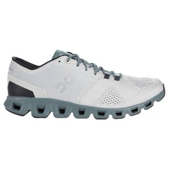 On Cloud X Synthetic Textile Mens Low Top Trainers - Glacier Olive - Size:UK 10.5