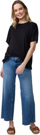 Ingrid & Isabel Short Sleeve Relaxed Tee in Black at Nordstrom, Size X-Small
