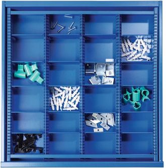 OEM Material De Compartimentado De Cajones Bk 600 Frontal-h.100mm 3 Divisiones Longitudinales / 20 Transversales