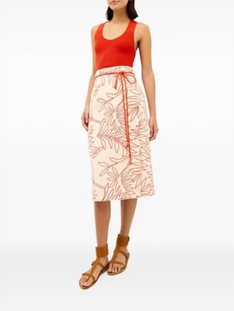 Marie Oliver Sandra Skirt In Tigerlily