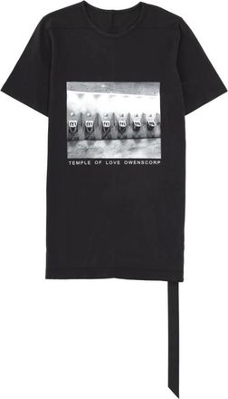 Rick Owens T-shirt Level - - Tops - Uomo - Nero - M