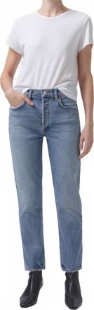 A Gold E Riley High Rise Straight Leg Jeans In Quiver