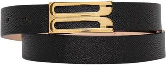 Victoria Beckham Dames, Accessoires, Zwart, Maat: 90 CM Leer